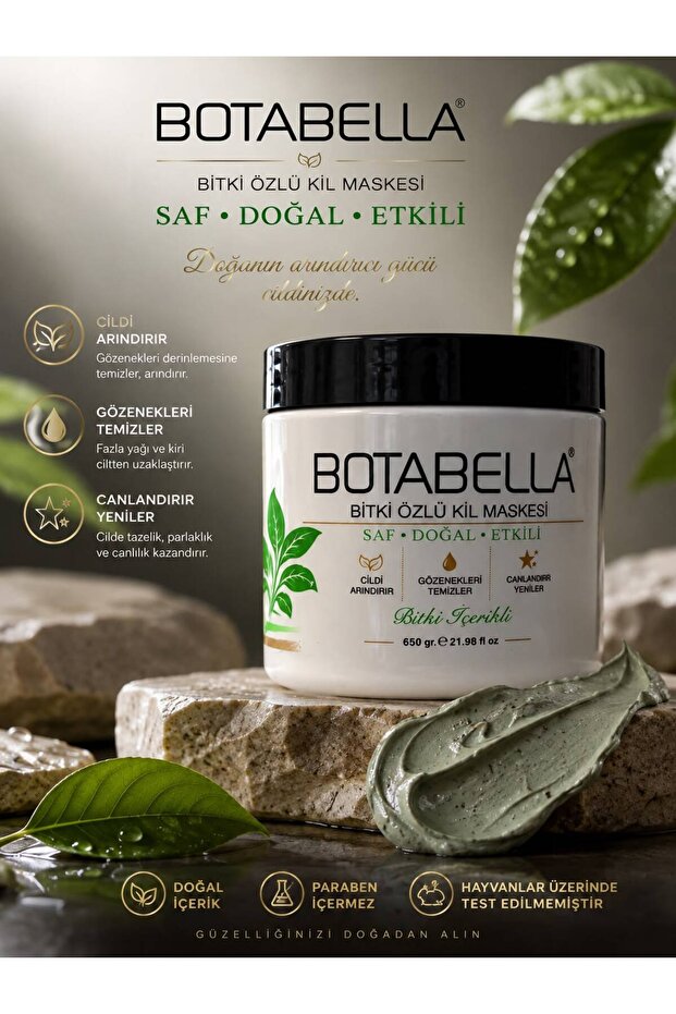 KİL MASKESİ BİTKİ ÖZLÜ - 650G