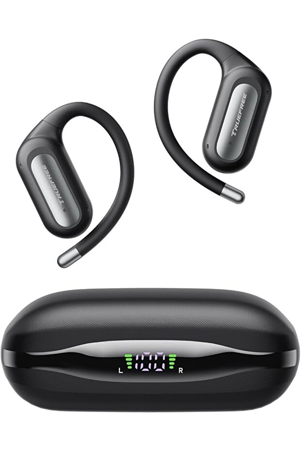 سماعات أذن لاسلكية EarFit DS1 مفتوحة الأذن، سماعات بلوتوث 6.0 مع خطاف للأذن وإضاءة LED