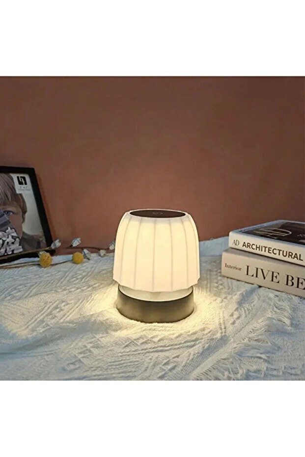 مصباح طاولة فاخر بإضاءة دافئة – تصميم عصري وتحكم باللمس موديل ZJ-329C NIGHT light CH