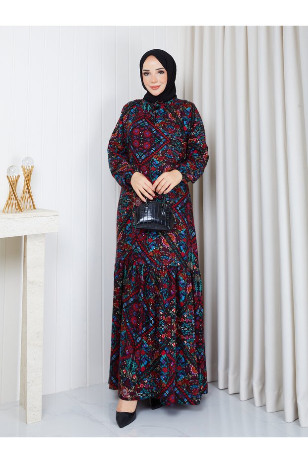 Our Red Authentic Patterned Dress ❤️