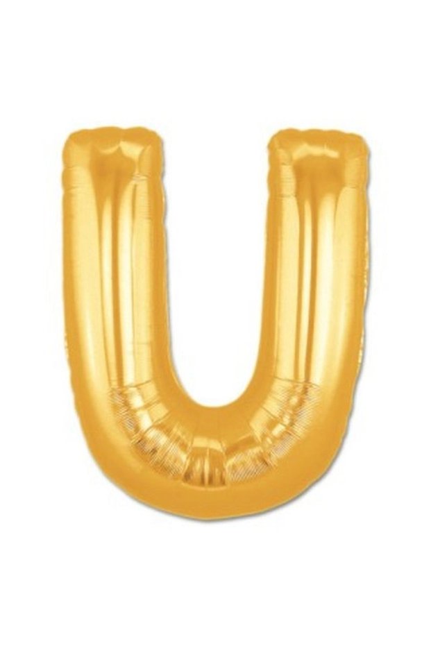 U Letter Foil Balloon Gold Color 40 Inches