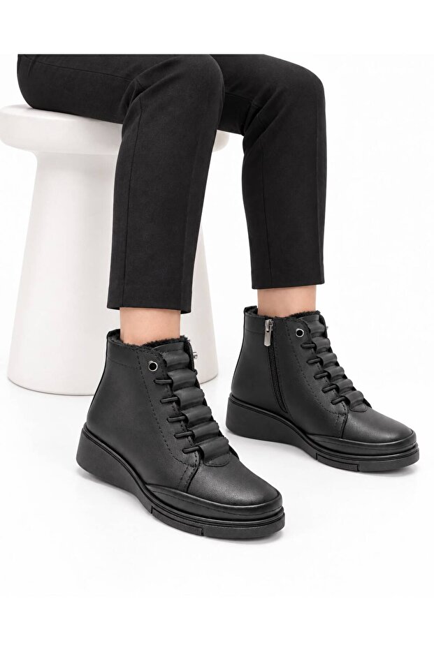 Heel Supported, Full Orthopedic, Fur Lined, Cold Weather Resistant, Rubber Sole, Special Design Mother's Boots