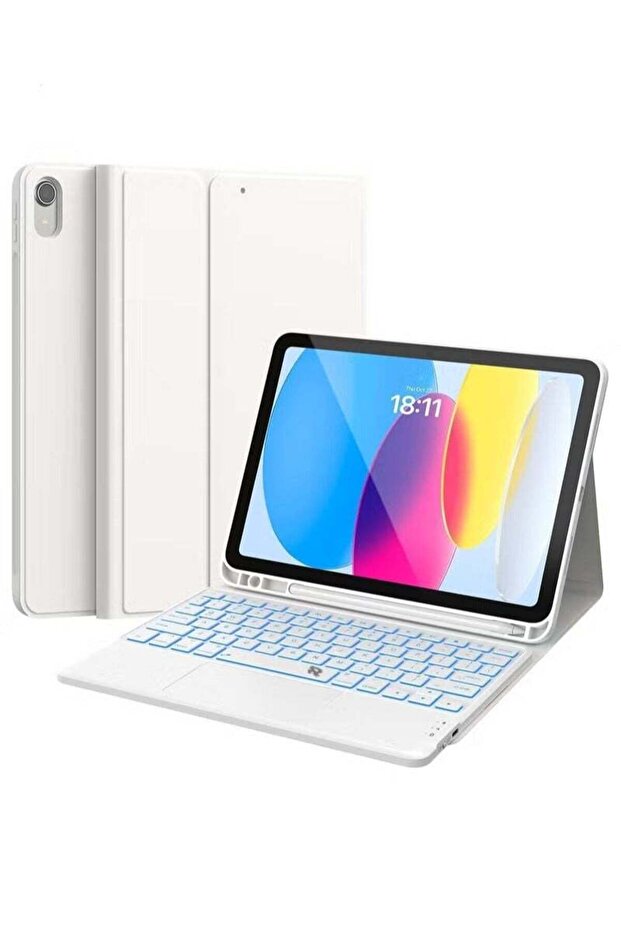 Touchpad Keyboard Case for iPad 11th 11 inch 2025/Arabic Keyboard Case for iPad 10th 10.9 inch 2022