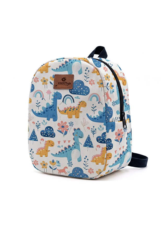 Cheerful Dinosaurs Patterned Small Nursery Bag