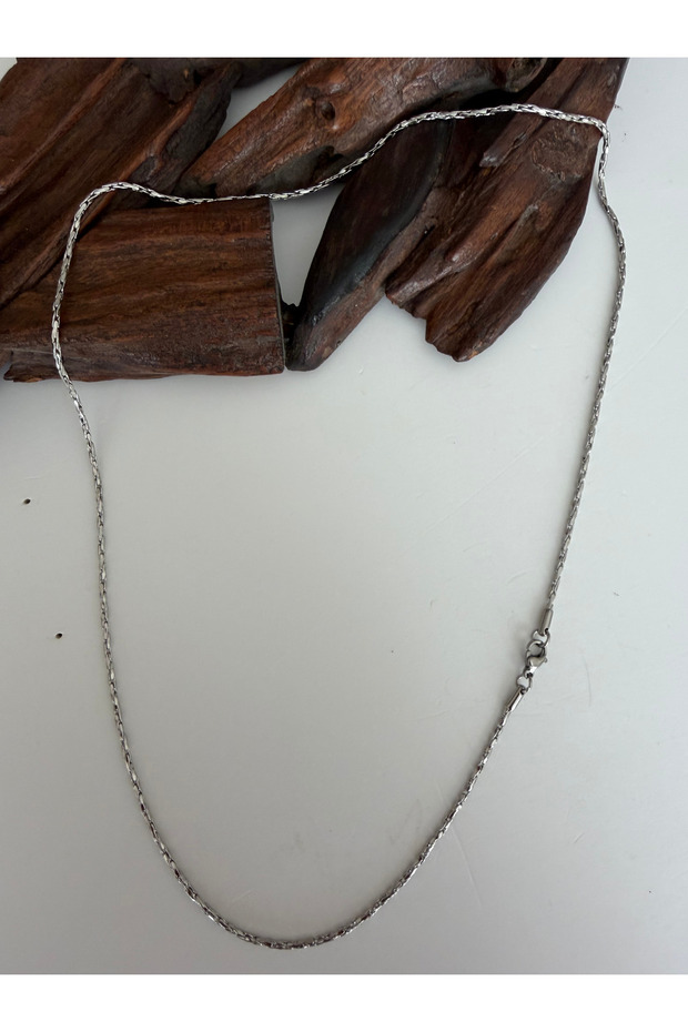 Top Segment Casual Tight Snake Steel Chain Necklace 55 cm Men's Chain Necklace Men's Steel Chain Necklace