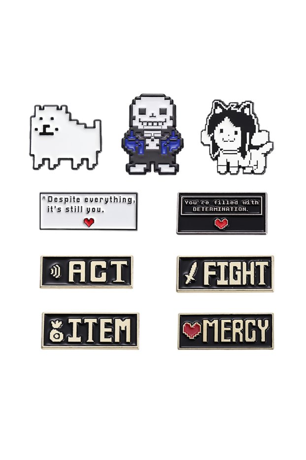 Set 5 4-9Pcs/Set Fantasy Adventure Anime Cat Elf Mage Enamel Pin Anime Mechanical Character Fighting