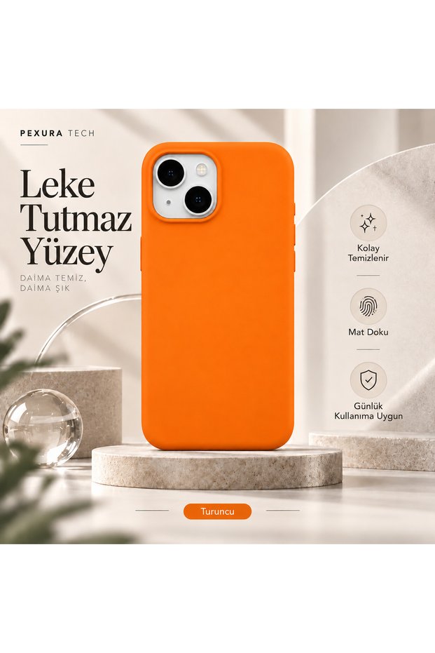 iPhone 13 Compatible Velvet Inside Stain-Resistant Matte Soft Silicone Launch Case