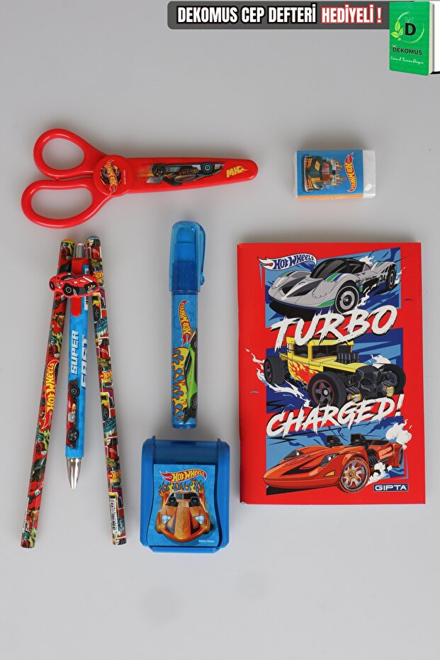 Licensed Stationery Set: Scissors, Notepad, Rocket Eraser, 0.7mm Pencil