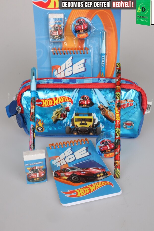 Licensed Pencil Bag, Snap-On Pencil, Notepad, Pencil, Eraser, and Sharpener Set