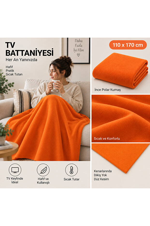 Polar Tv Blanket 110X170 cm Lightweight Warm Knee Sofa Blanket