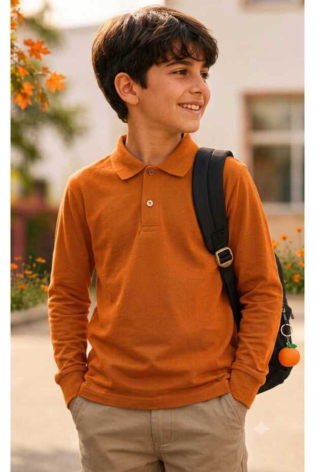Unisex School Lagos Collar Polo Shirt Long Sleeves 6*16 Years
