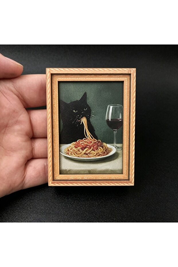 BXT-P Cute Cat Refrigerator Magnet - Adorable Black and White Cat Design, Perfect for Home and Offic