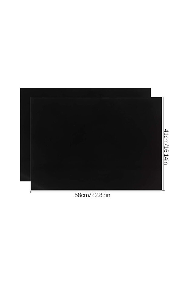 58x41cm 2pcs Oven Liners for Bottom of Electric Gas Oven Reusable Non-Stick Teflon Protector Mat Hea