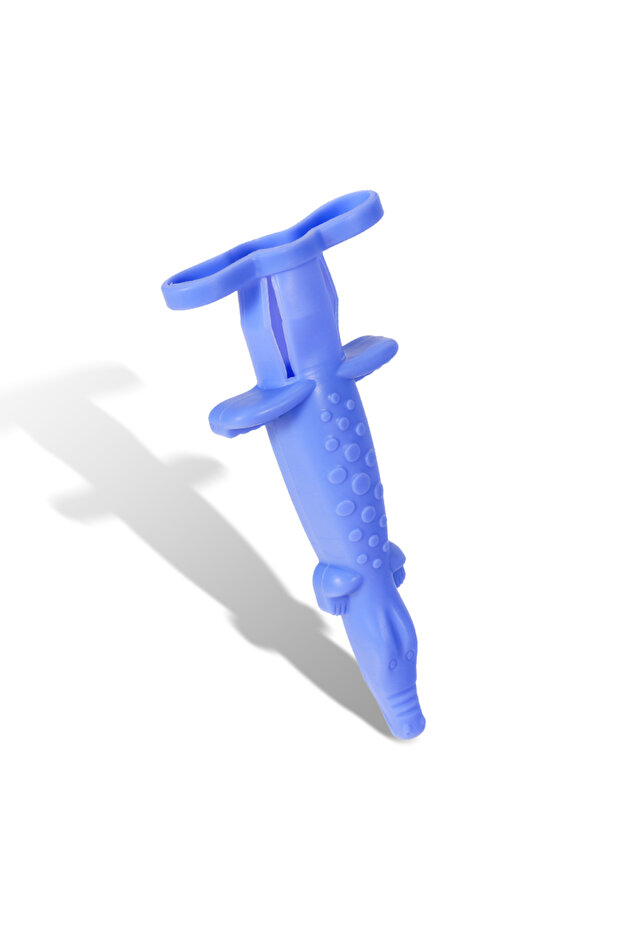 A 1pc Dental Syringe Sleeve Cover Reusable Cute Crocodile Shaped Needle Protective Case Dentist Surg