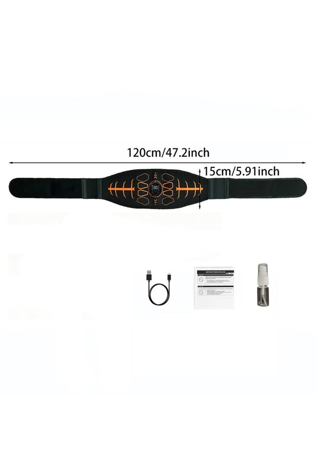 USB Type-C 1Belt Smart Fitness Belt Abs Trainer USB Charge Body Arm Massage Workout For Men And Wome