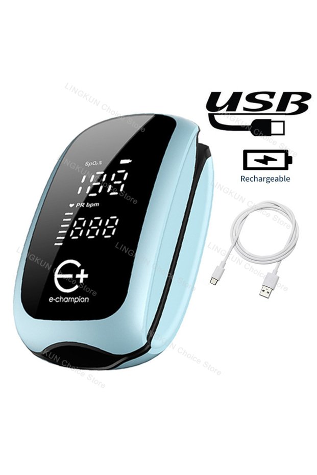 Oximeter Rechargeable Oximeter Infrared Fever Thermometer Digital LCD Infant Adult Non-contact Laser