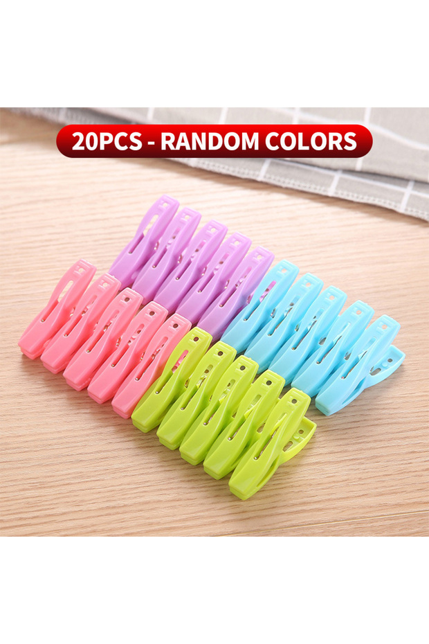 20PCS 80/40/20PCS - Clothes drying clip, sock clip, windproof clip - suitable for drying clothes, so