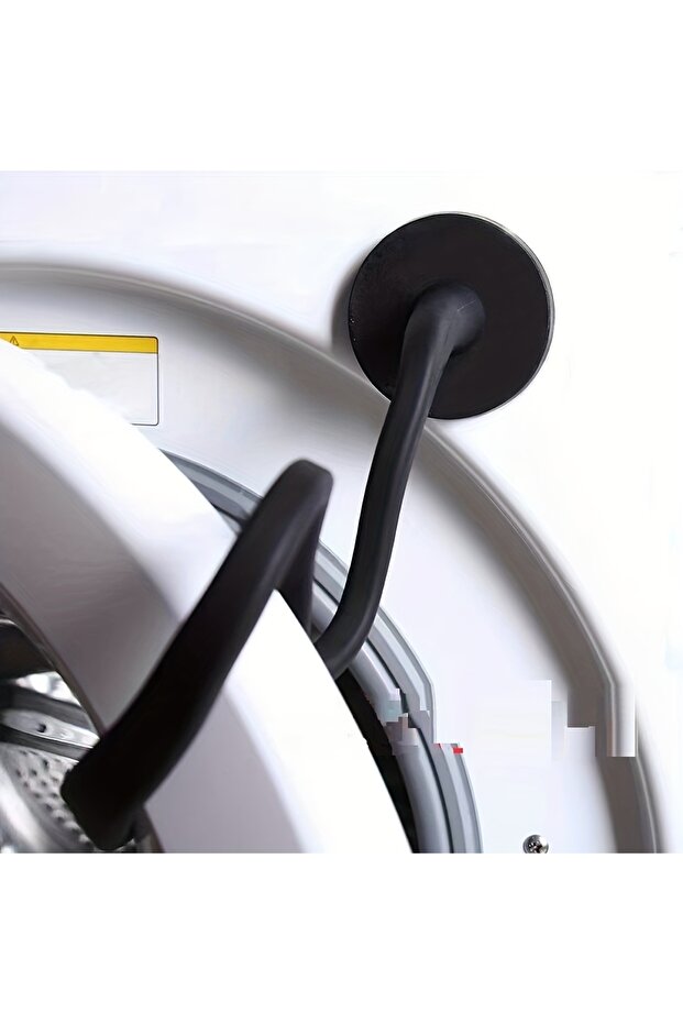 black Keep Your Washer Fresh: Easy-to-Use & Bendable Silicone Front Load Washer Door Prop – Flexible