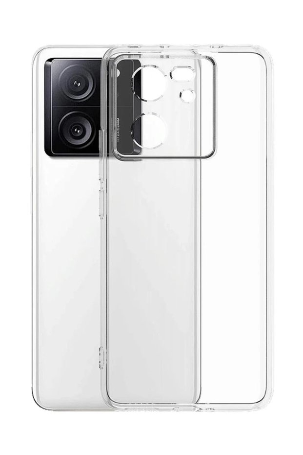 حافظة متوافقة مع هاتف Xiaomi Mi 13T Pro من السيليكون الشفاف الفاخر
