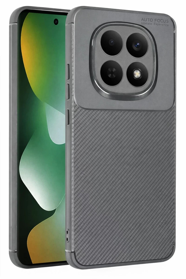 Xiaomi Redmi Note 15 4g Compatible Auto Focus Carbon Cover - Gray