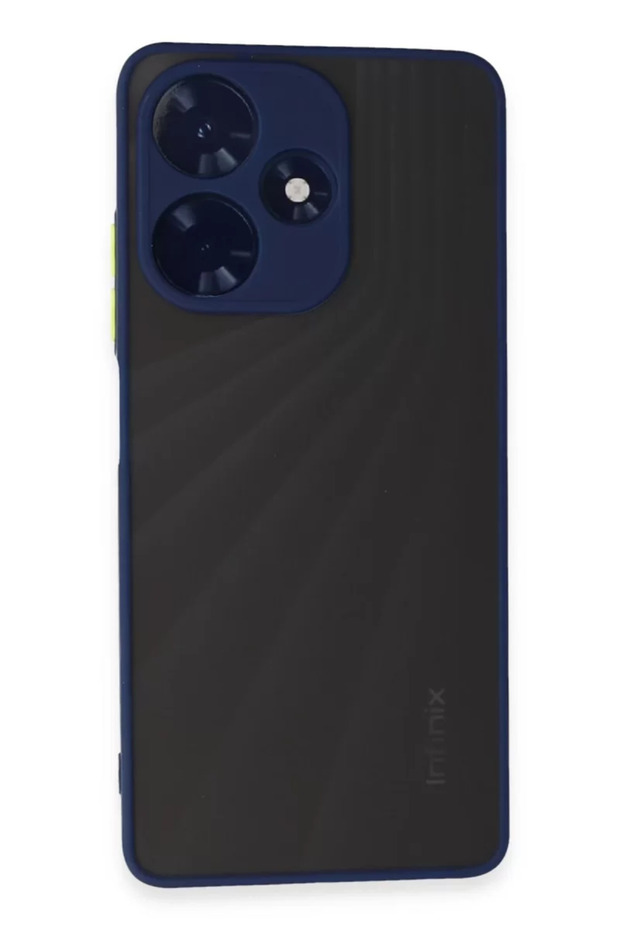 Infinix Hot 30 4g Compatible Case Montreal Silicone Cover - Navy Blue