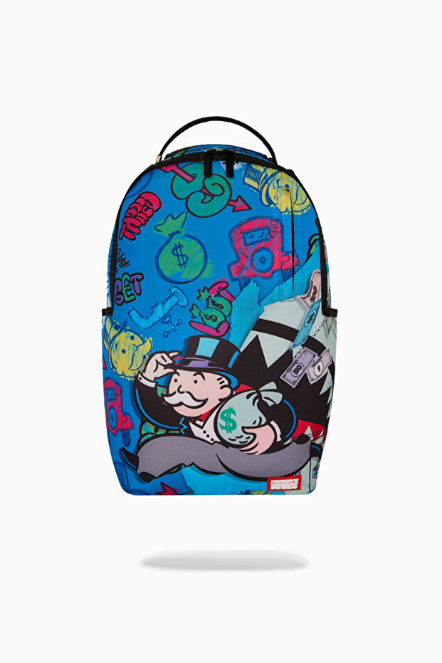 Monopoly Grab & Go Fun Patterned Backpack