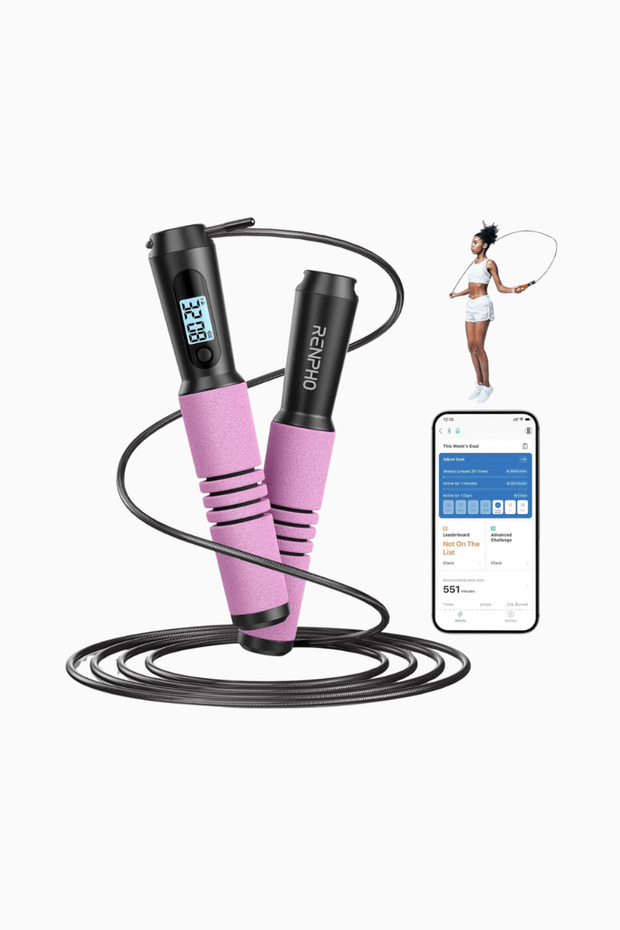 Smart Jump Rope with Counter, Adjustable and Wireless