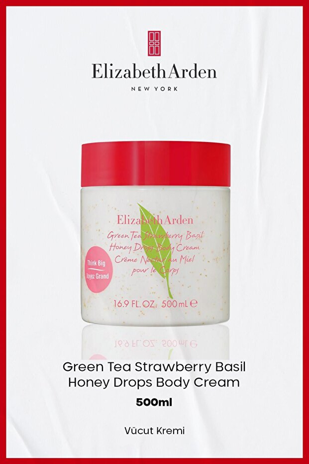 Green Tea Strawberry Basil Honey Drops Body Cream 500ml