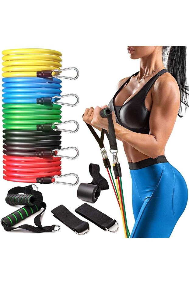 Premium Resistance Tube Bands Workout Kit