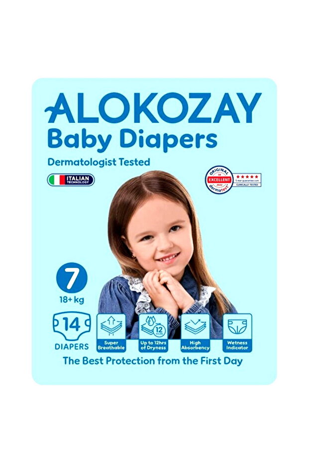 Baby Diapers Size 7 (14 Pcs Pack)
