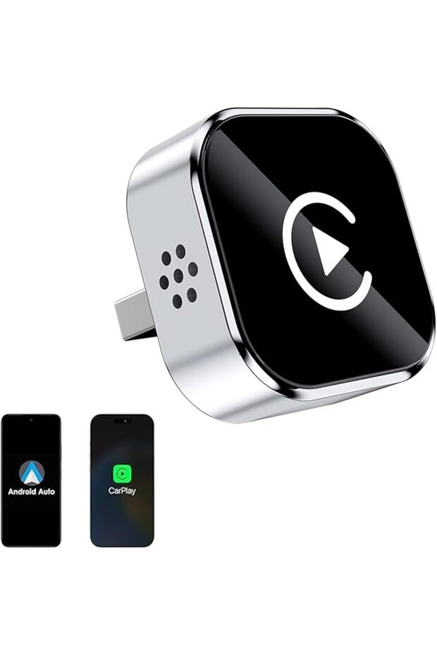 [نسخة محسنة] محول كاربلاي 2 في 1 لنظامي iOS/Android، يحول الاتصال السلكي إلى لاسلكي، دونجل كاربلاي صغير الحجم