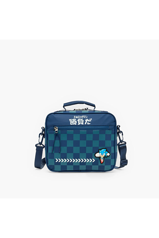SEGA the Hedgehog Applique Lunch Bag for Boys 8-13 Years with Insulation