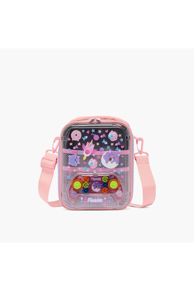 Game Controller Accent Lunch Bag for Girls 5-8 Years with Detachable Strap