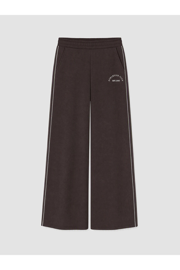 Brown Printed Women's Thick Sweatpants