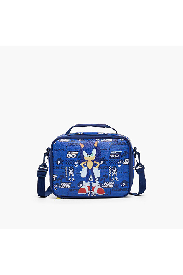 SEGA the Hedgehog Print Lunch Bag for Boys 3-5 Years with Thermal Insulation