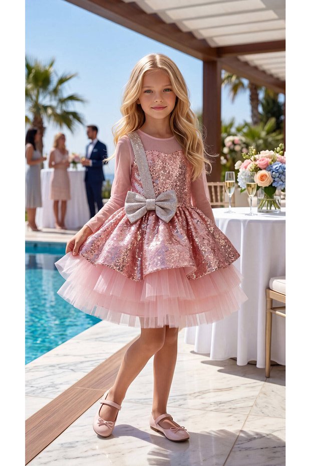 Sequined Girl's Dress