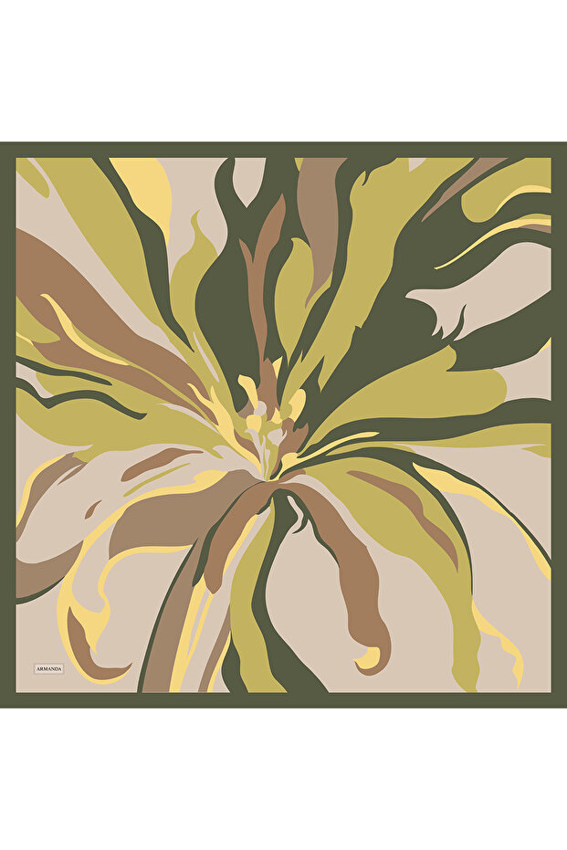 Bloom Flow Desen the Tencel Edit Scarf - Linen Green