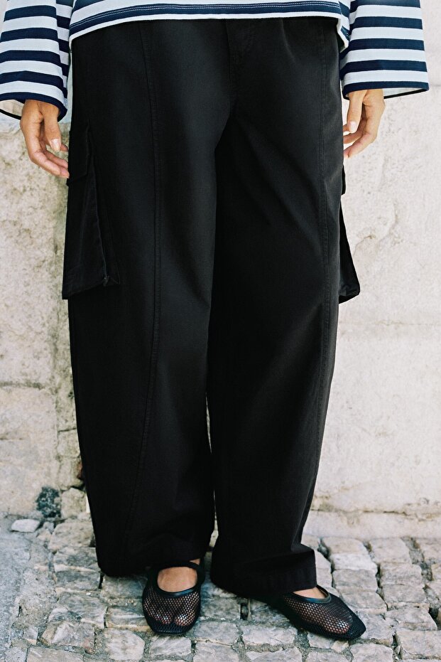 Kargo barrel pantolon
