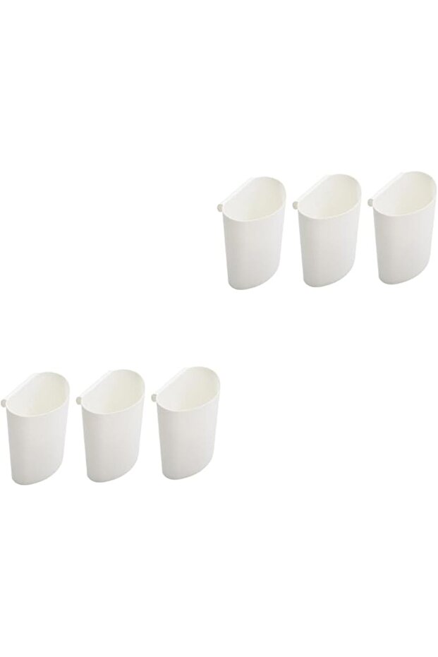 6 Pcs Hanging Storage Cups, Easy to Clean, Space Saving, Removable, Portable Storage Baskets
