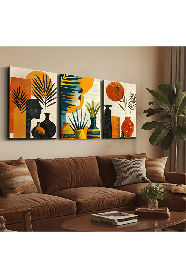 Bohemian Style Modern 3 Piece Canvas - Canvas Art Print