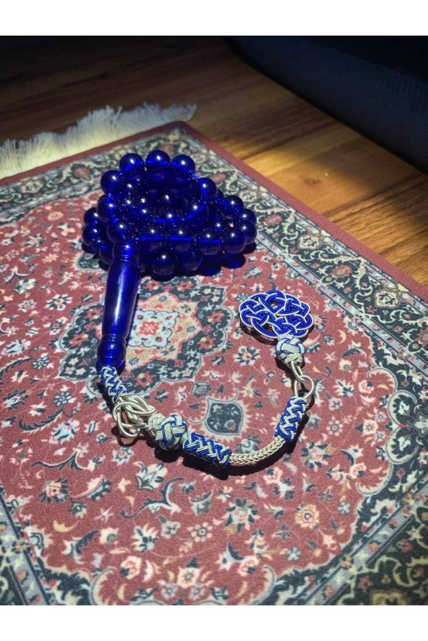 “سبحة ياقوت الليل” ✨ - ازرق - 45 خرزة