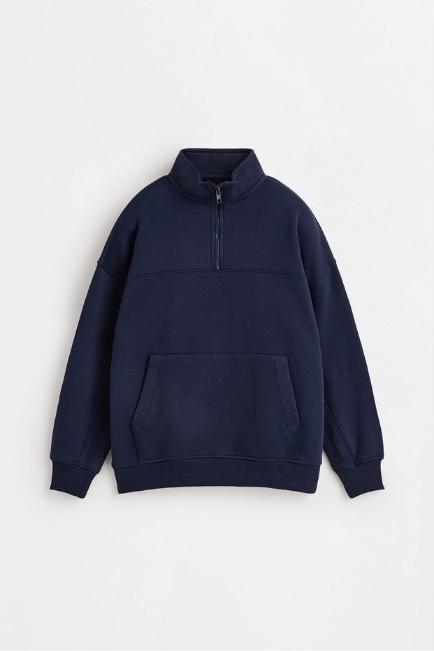 Yüksek yaka sweatshirt