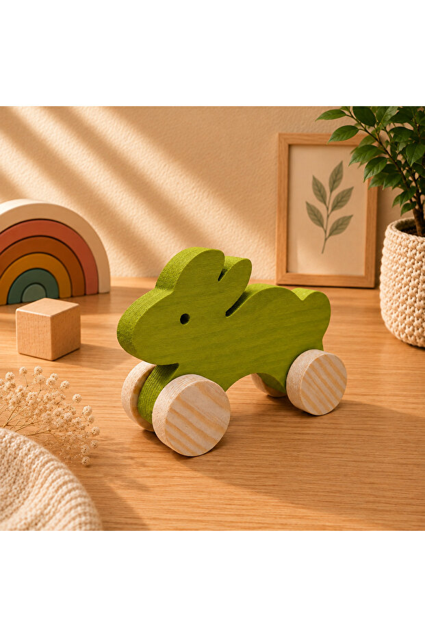 Wooden Honey Toy Rabbit Natural Handmade Toy
