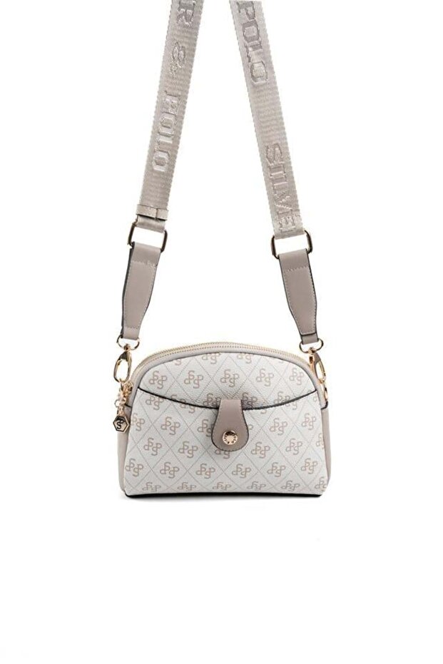 Beige - Sand Monogram Women's Crossbody Bag Sp1144