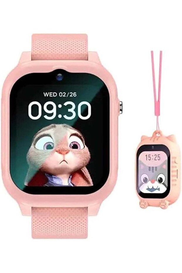 Pink Kids Smart Watch with Location Tracker - 1.83" HD Display | WiFi Calling, Video Call, Voice Chat, SOS Emergency Alert, Pedometer, Classroom Mode, Parental Control, Waterproof Watch for B