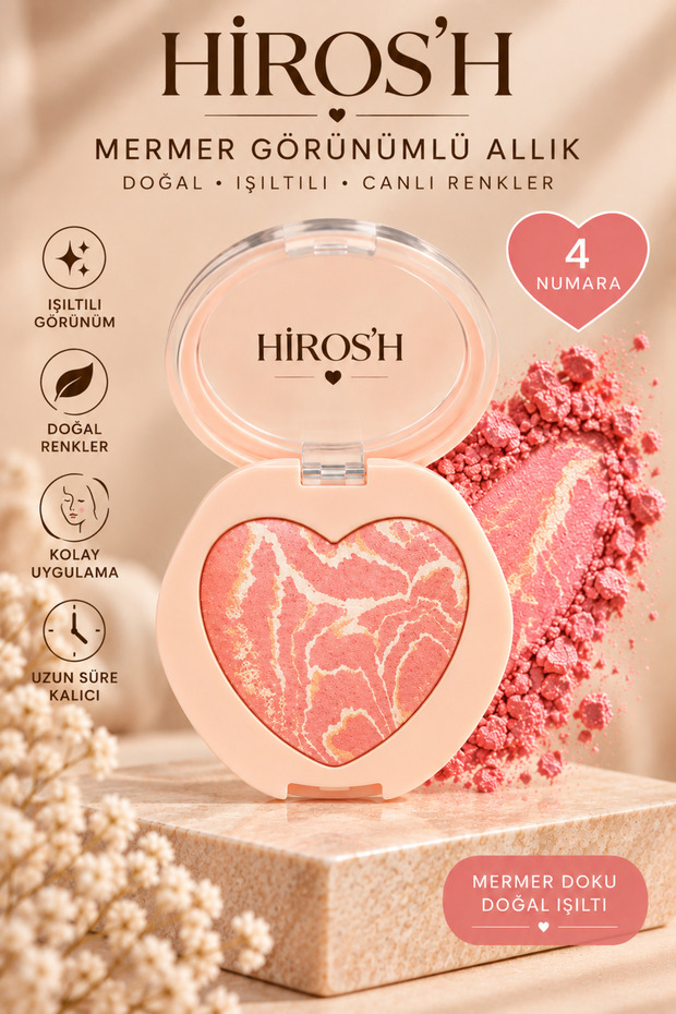 Marble-Look Natural Radiance and Color-Enhancing Blush Marble-Look Blush
