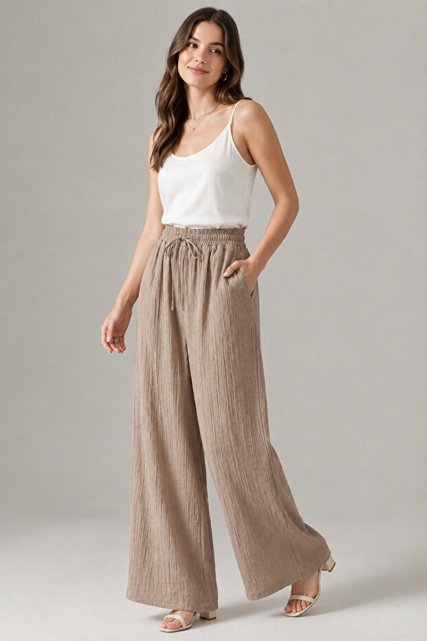 Women's High Waist Drawstring Strawberry Pants with Pockets