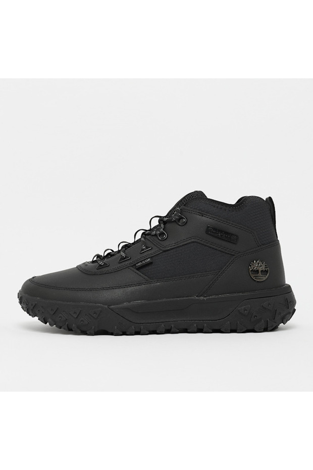 Greenstride Motion 6 Mid Lace up Sneaker Men's Black Sneaker Shoes