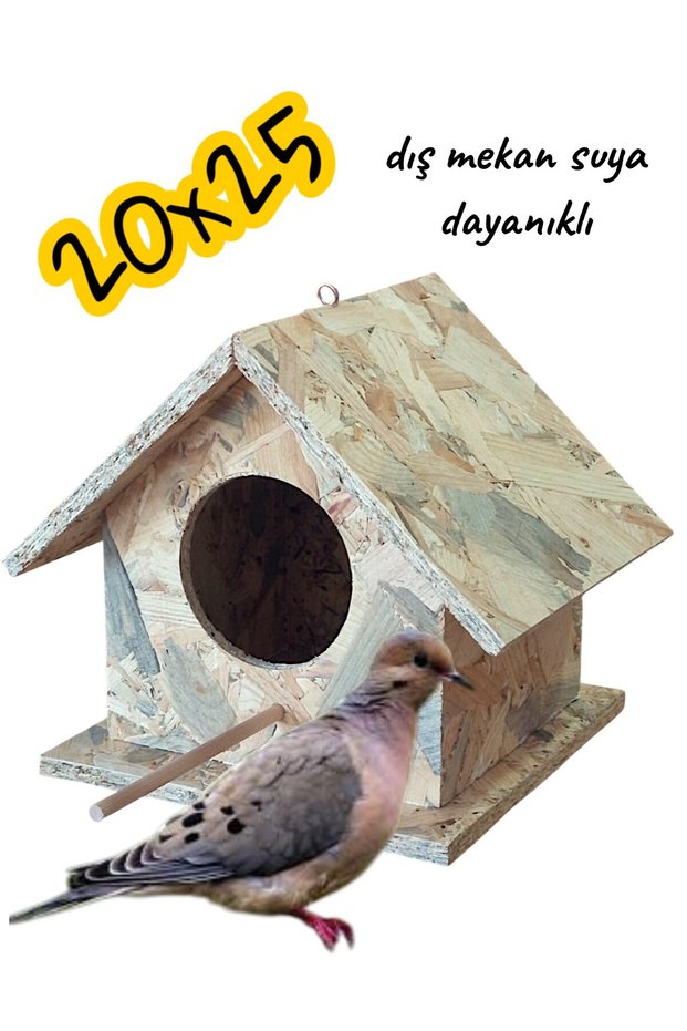 Wooden Dove Pigeon Bird Nest Outdoor Waterproof 20X25 cm