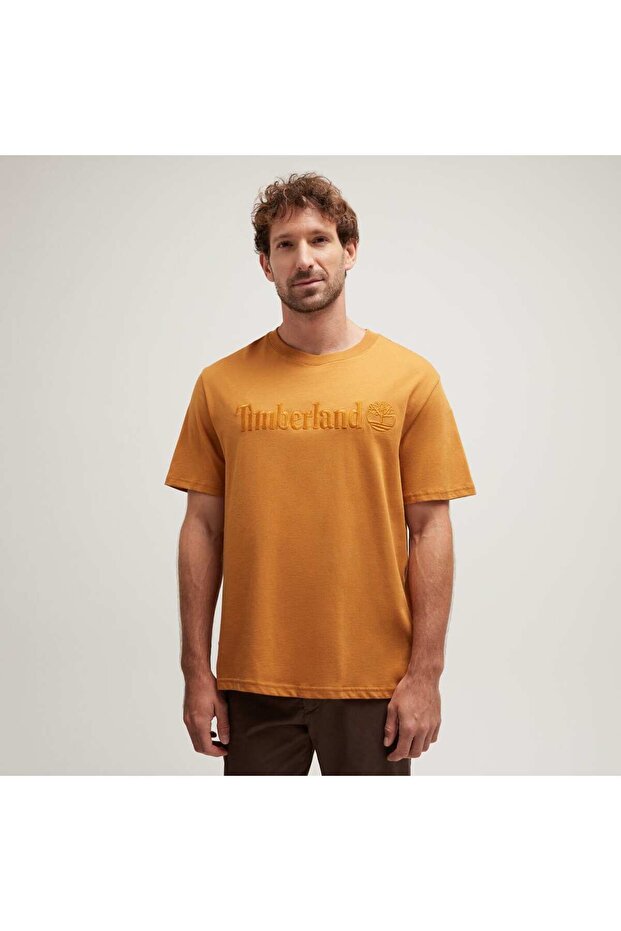 Hampthon Short Sleeve Tee Men's Yellow Tshirt